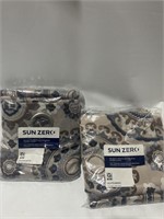 $55.00 set of two SUN zERO curtain panels size