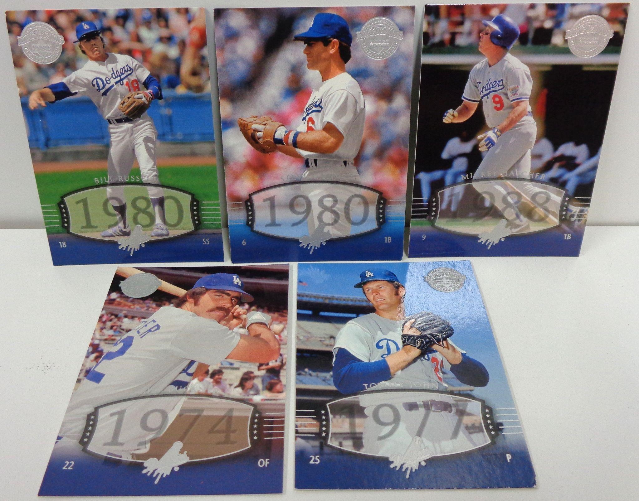 Lot of 5 LA DODGERS 2004 UD Legends Timeless Cards