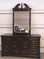 Cresent Furniture Cherry Dresser with Mirror
