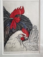 Signed numbered chicken picture