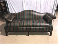 Stripped Upholstered Sofa