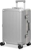 20" Rolling Suitcase, Silver Color