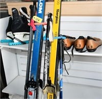 Cross Country skiis & boots, hockey skates
