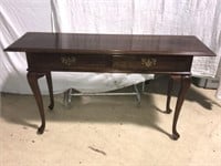 1980's Queen Anne Style 2-Drawer Writing Desk