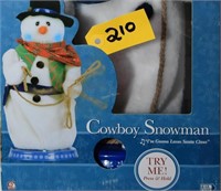 Singing Cowboy Snowman
