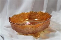 Orange Tree Carnival Glass Bowl
