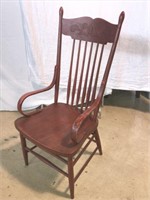 Antique Pressed Back Arm Chair