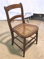 Antique Victorian Cane Seat Chair