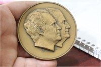 A Solid Bronze Richard Nixon Medal