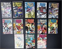 13 Alpha Flight Comic Books