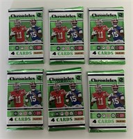 (6) x SEALED PACKS OF FOOTBALL CARDS