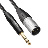 NEW $30 1/4 to XLR Cable, Nylon Braid 6.6ft