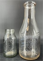 Antique Myersdale Pa Milk Bottle & Horlicks