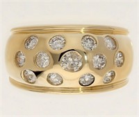 .80 Ct Yellow Gold Diamond Ring 14 Kt