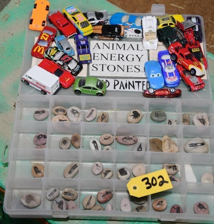 Animal Stones & Match Box Cars