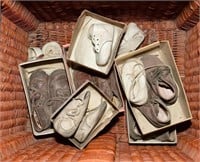 Vintage Baby Shoes & Hamper
