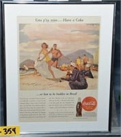 Coca-Cola Beach Print