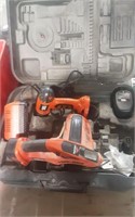 Black & Decker Saw and Drill with batteries