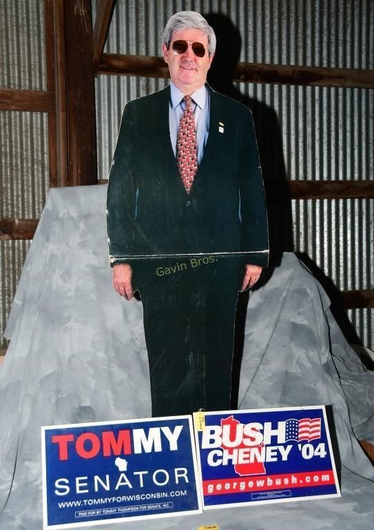 Newt, Tommy and Bush campaign posters