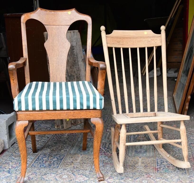 Vintage Chair and Rocker