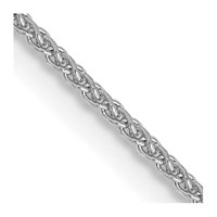 14 Kt White Gold Fancy Link Chain Necklace