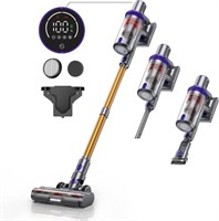 Laresar Cordless Vacuum Cleaner, 33KPa 400W...