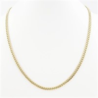 10 Kt Yellow Gold Curb Link Necklace
