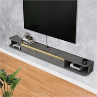55'' Wall Mounted Entertainment Center Console