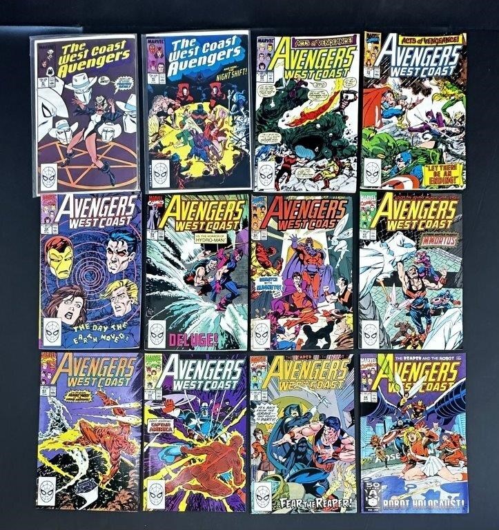 12 Avengers West Coast Comic Books