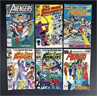 6 Avengers West Coast Comic Books