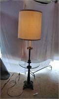 Vintage Metal and Glass Floor Lamp
