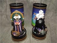 Pair of Disney Villians Watches with cases