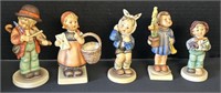 5 Hummel Goebel German Figurines.