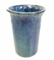 Fulper Chinese Blue Glazed Pottery Vase