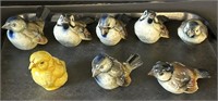 8 Hummel Goebel Bird Figurines.