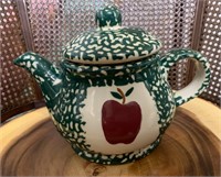 Vintage Loomco Apple Stoneware Teapot