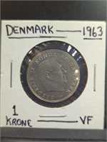 1963 Denmark coin