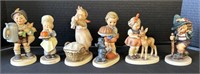 6 Hummel Goebel German Figurines.