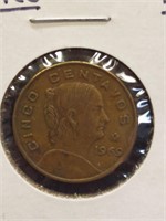 1969 Mexican coin