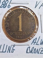 1961 Austrian coin