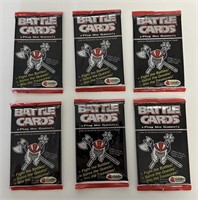 (6) x SEALED PACKS OF BATTLE GAME CARDS