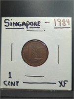 1984 Singapore coin