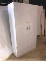 Vintage White Metal Cabinet