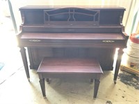 1960 Baldwin Acrosonic Upright Piano & Bench