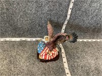Eagle with American Flag Statue