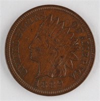1889 US INDIAN HEAD ONE CENT COIN