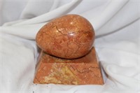 A Gemstone Egg on Stand