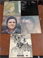 Johnny Cash John Lennon vinyl record albums