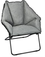 Retail$160 Gray Saucer Folding Chair