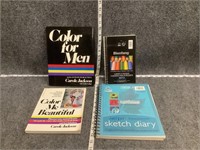 Personal Color Theory Books and Sketchbook Bundle